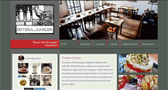 Desktop Screenshot of osteriaallecarceri.it